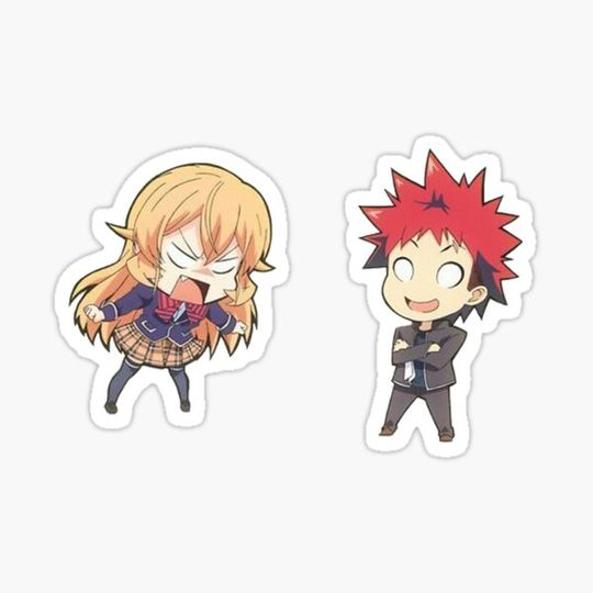 Discover Nakiri Erina and Yukihira Souma sticker