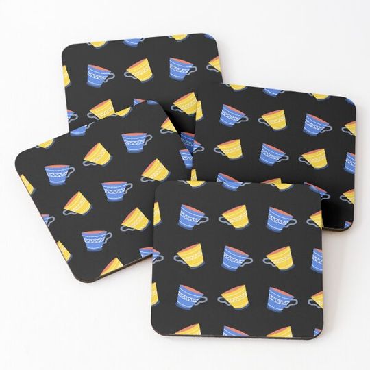 Discover Tea Cups Blue Yellow
