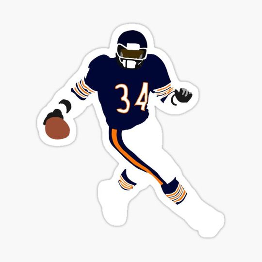 Discover Walter Payton Simple Sticker
