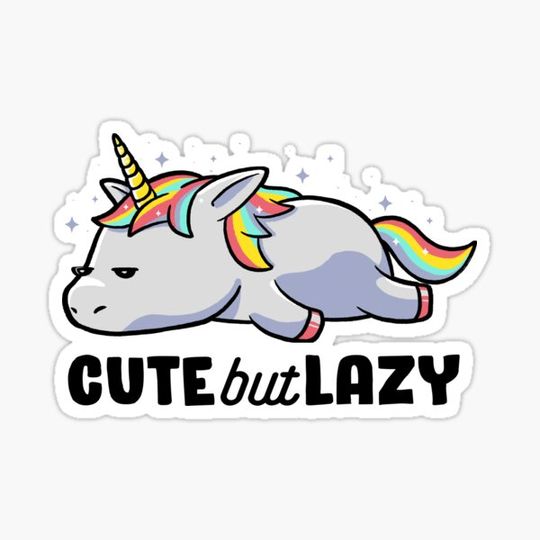 Discover Cute But Lazy Funny Unicorn Gift