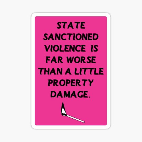 Discover acab pink | state sanctioned violence is far worse than a little property damage