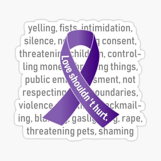 Discover Love Shouldn't Hurt Purple Ribbon