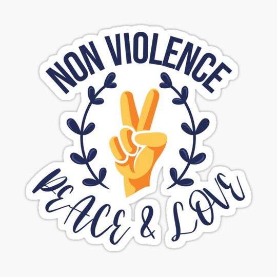 Discover Non Violence Peace and Love Symbol - Advocacy Design
