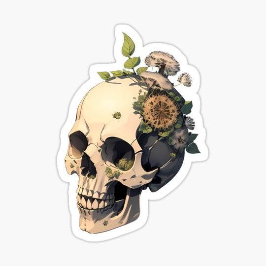 Discover Skull with Dandelion