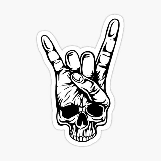 Discover Rocker Skeleton Hand Rock On Costume Funny Halloween