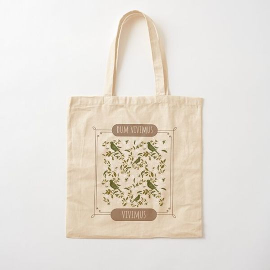 Discover "Dum Vivimus, Vivimus" Tote: While We Are Alive, Let Us Live Tote Bag