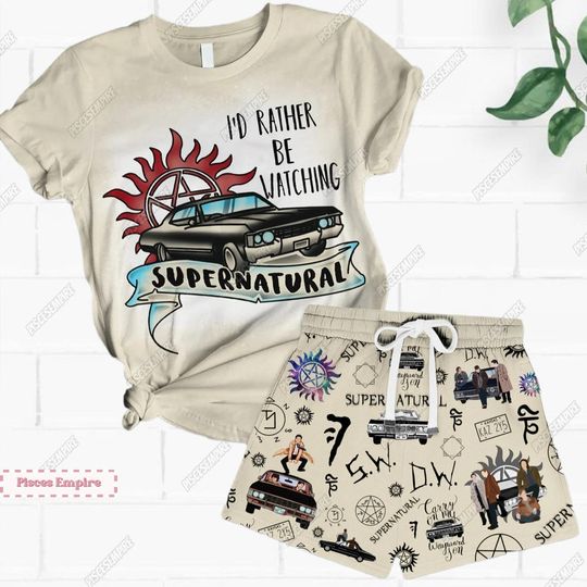 Discover Supernatural Sam and Dean Shorts Set