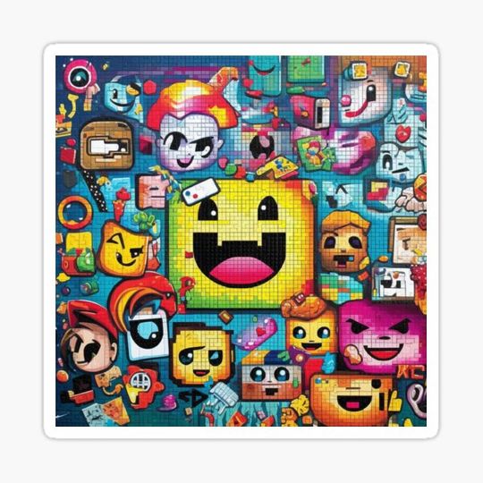 Discover Pixel Art Meme Collage Phone Case