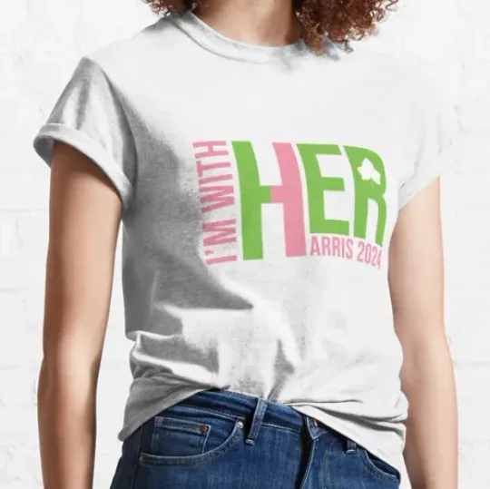 Discover I'm With Her - Kamala Harris 2024 Classic T-Shirt, Donald Trump Sh*t T-SHIRT
