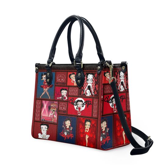 Discover Betty Boop Personalized Leather Bag, Betty Boop Custom Handbag