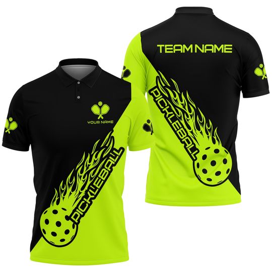 Discover Pickleball Lime Green Personalized Name, Team Name Unisex Shirt