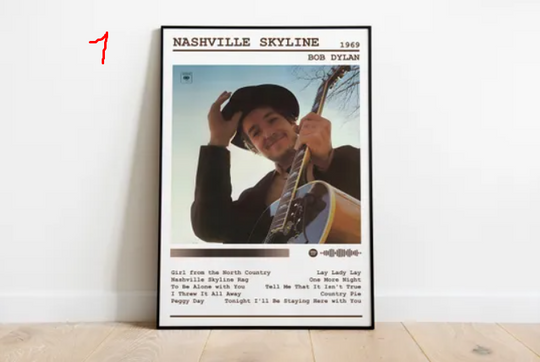Discover Nashville Skyline Bob Dylan Poster