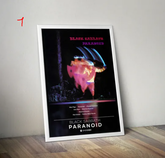 Discover Black Sabbath Paranoid Album Poster