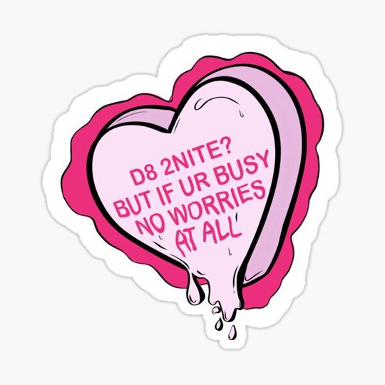 Discover Anxious Thoughts Conversation Hearts- D8 2Nite?