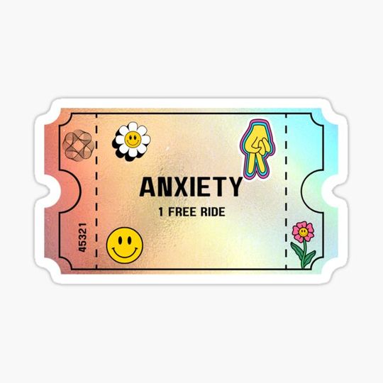 Discover anxious sticker