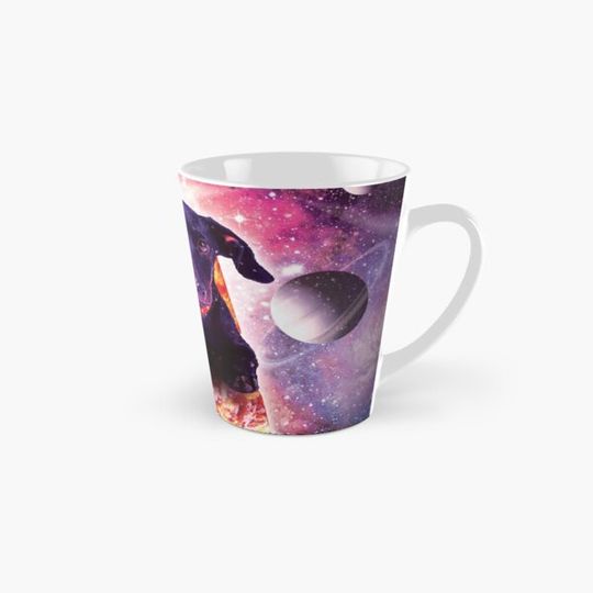 Discover Outer Space Galaxy Dog Riding Pizza