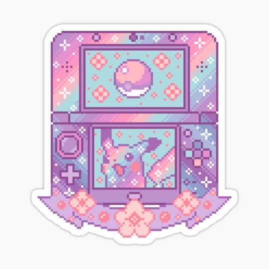 Discover Galaxy Handheld Pixel Art