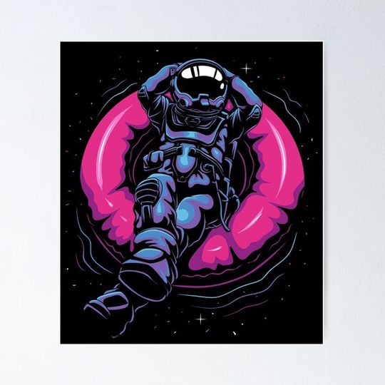 Discover Astronaut relaxes in space - Space And Chill