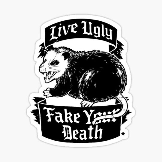 Discover Funny Possum T-Shirt - Live Ugly  Your Death Possum Shirt
