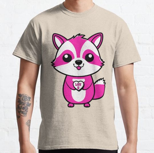 Discover Raccoon holding heart