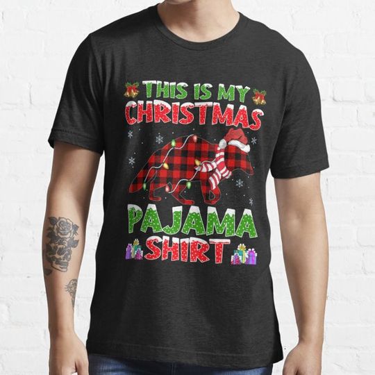 Discover Xmas Santa Hat This Is My Raccoon Christmas Pajama