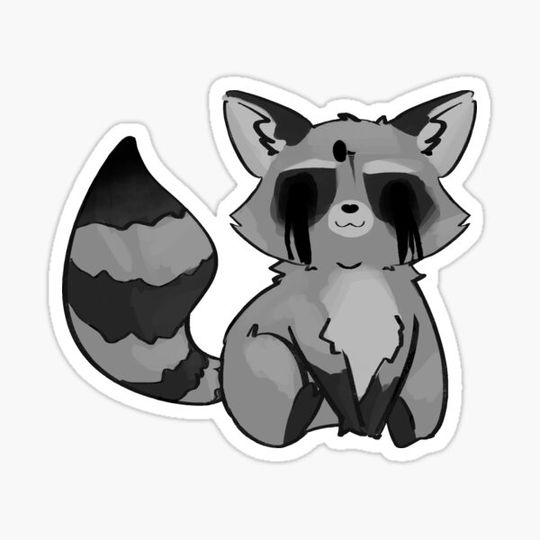 Discover Cute Doomed Raccoon
