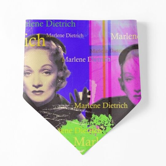 Discover Marlene Dietrich portrait, aesthetic collage, famous German film icon