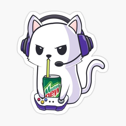 Discover "Meowtain Mew" Gaming Kitty
