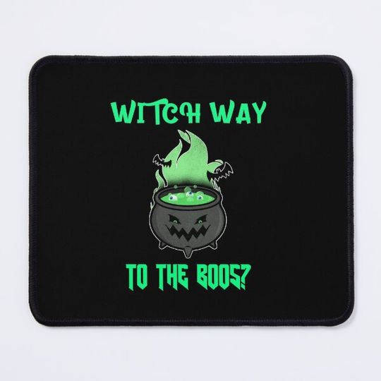 Discover Witch way to the boos? Funny Halloween pun alcohol drinking witch design