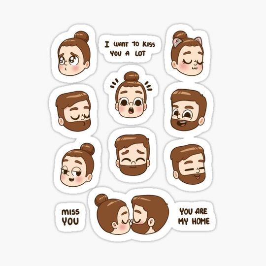 Discover All about luv sticker sheet