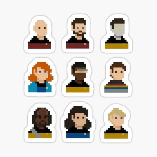 Discover tng sticker sheet