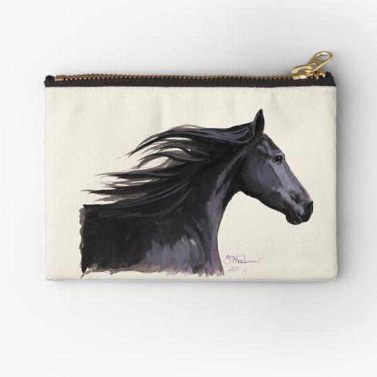 Discover Black Friesian Horse ' BREEZE ' by Shirley MacArthur