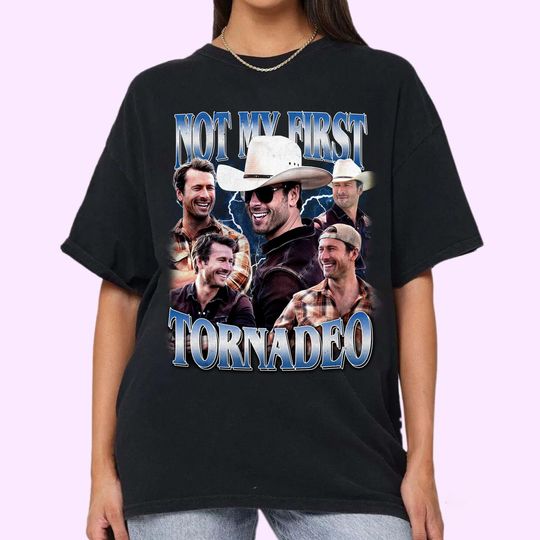 Discover Not My First Tornado 90s Vintage Shirt, Glen Powell Shirt, Tyler Owens Tee