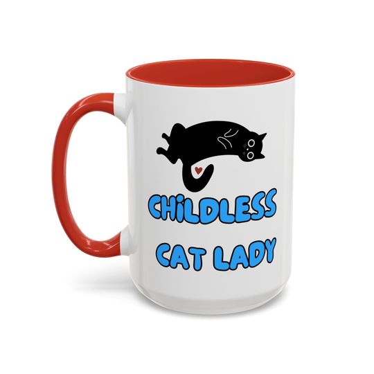Discover Childless Cat Lady for President Funny Meme Mug