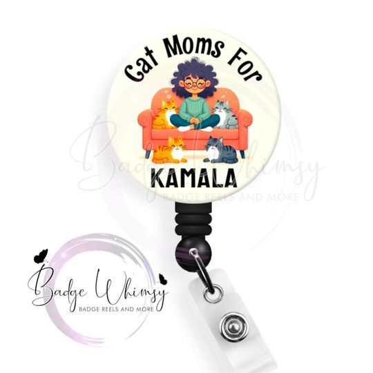Discover Cat Moms - Vote - 1.5" Button! Choose Pin, Magnet or Badge Reel!