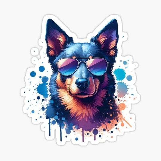 Discover Cool Australian Kelpie Wearing Sunglasses