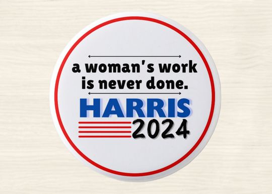 Discover Kamala Harris for President Button Pin | Madam President | Democrat