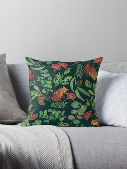 Discover Australian Botanical Flowers and Foliage Eucalyptus Green