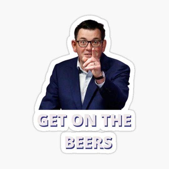 Discover Dan Andrews - Get On The Beers Sticker