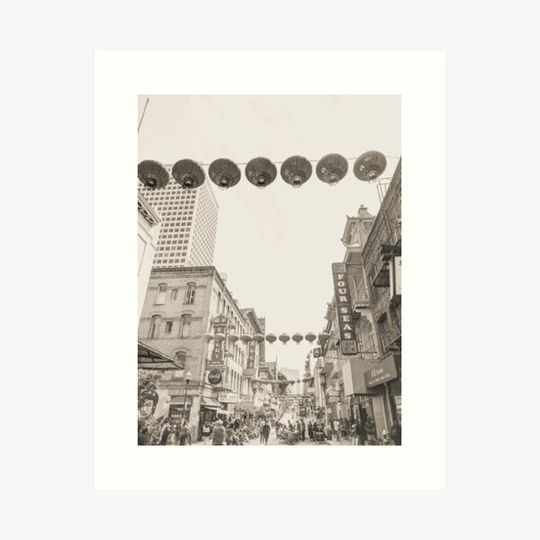 Discover Chinatown, San Francisco, California - Black & White #2