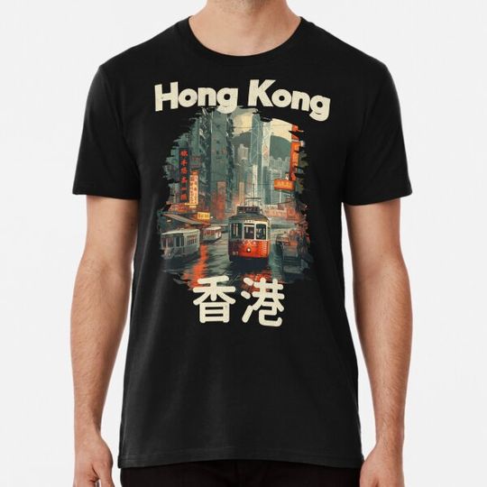 Discover Vintage Hong Kong Tram Cityscape