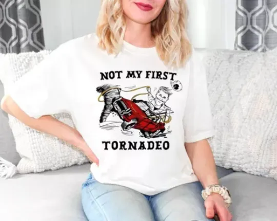 Discover Twisters 2024 shirt, Not my First Tornado, Tyler Owens t-shirt, Glen Powell tee