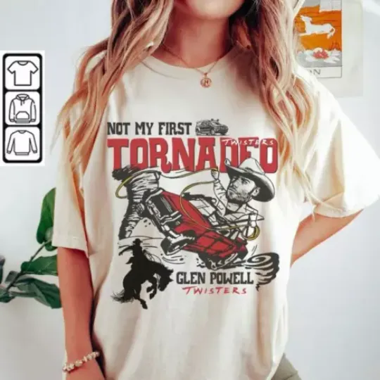 Discover Twisters 2024 shirt, Not my First Tornado, Tyler Owens t-shirt