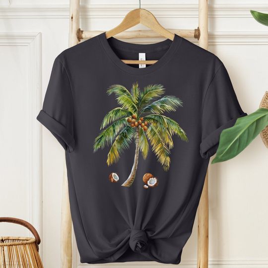 Discover Coconut Tree Shirt, Coconut Shirt, Unisex Graphic Tee, Pina Colada Summer