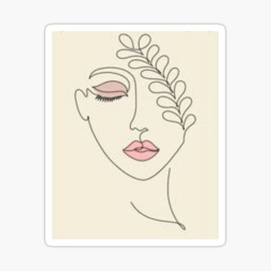 Discover Line Art Face Abstract