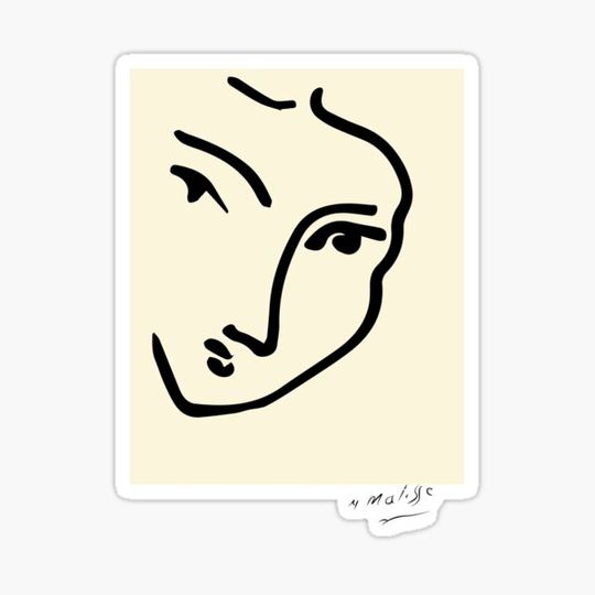 Discover Henri Matisse - Nadia au menton pointu - Signature - Prints and Decor