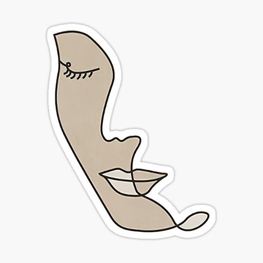 Discover Woman Face Line