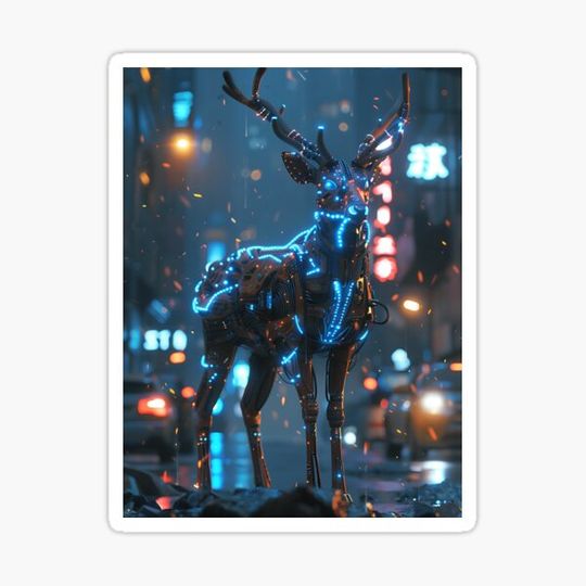 Discover Cyber Stag in the Neon City
