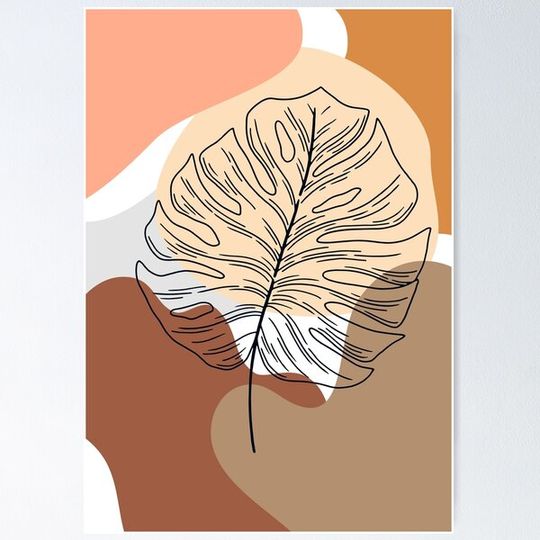 Discover Abstract Line Art Botany - My Muse