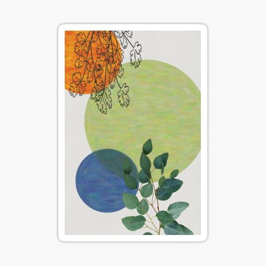 Discover Collage: painting, drawing and leaves